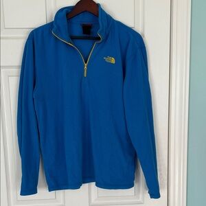 The North Face Men's Zip-Up Sweater in Blue and Yellow